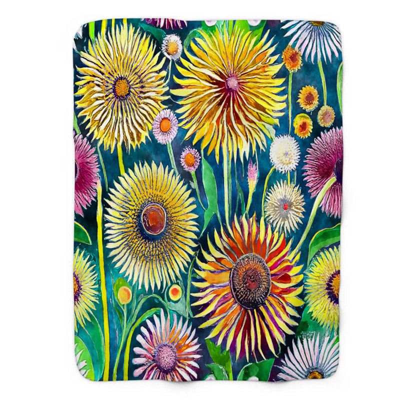 Jeté Funky Floral Fantasia, L 50 po x L 60 po