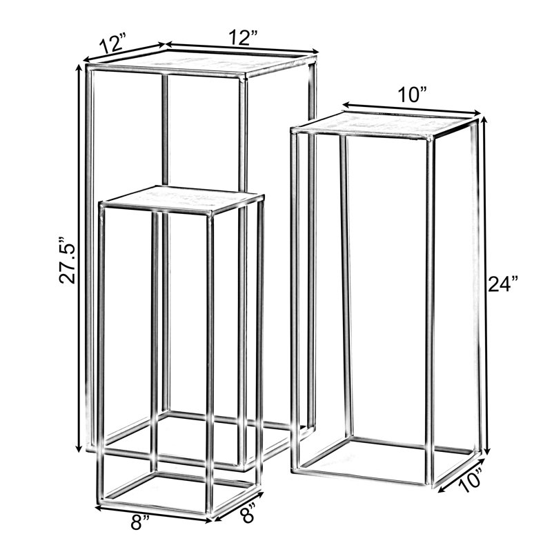 Ensemble de 3 tables d'appoint Modernes