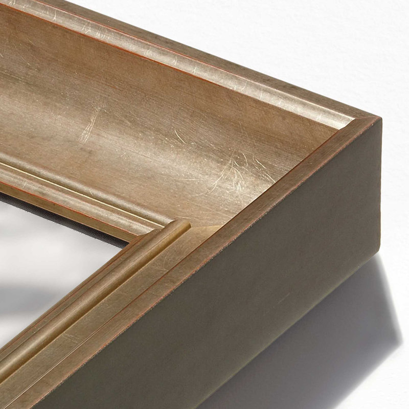 Miroir Eleganza, Argent doré, 41,5 po x 41,5 po