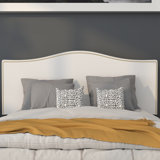 Fitzsimmons Arched Upholstered Headboard with Accent Nail Trim