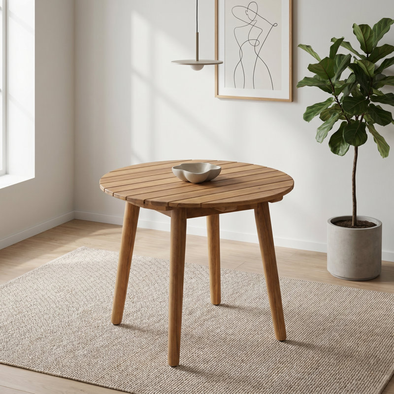 Table de bout en bois d'acacia massif