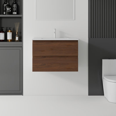 Meuble-lavabo flottant avec lavabo