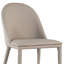 Ensemble de 2 chaises d'appoint Lenvik en similicuir brun avec dossier capitonné