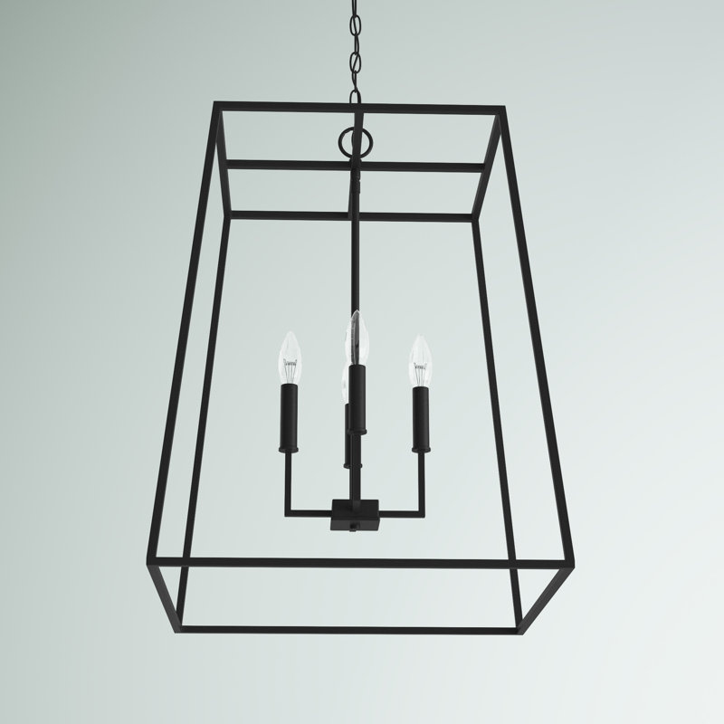 Drexler 4 - Light Dimmable Lantern Geometric Chandelier