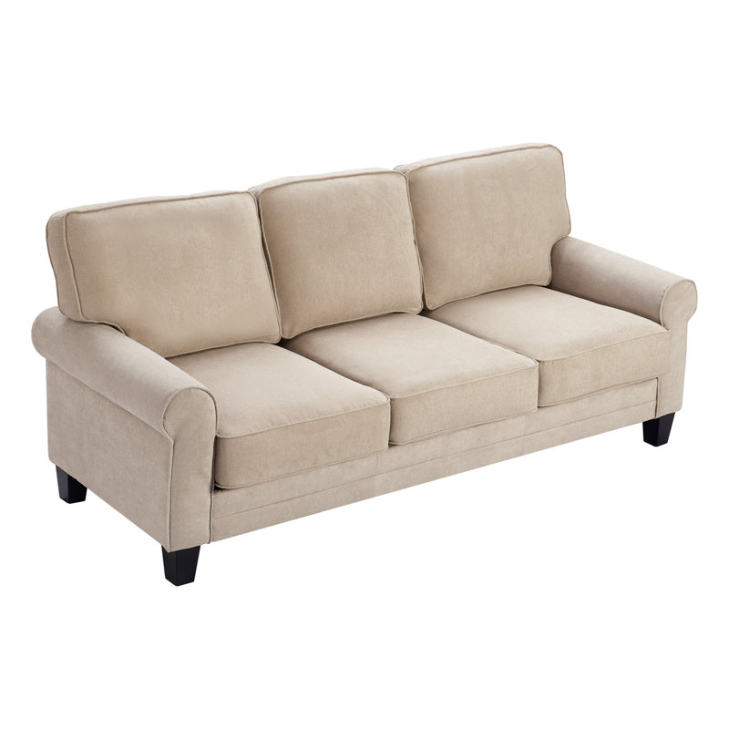 Serta Copenhagen 77" Sofa with Storage, Soft Beige
