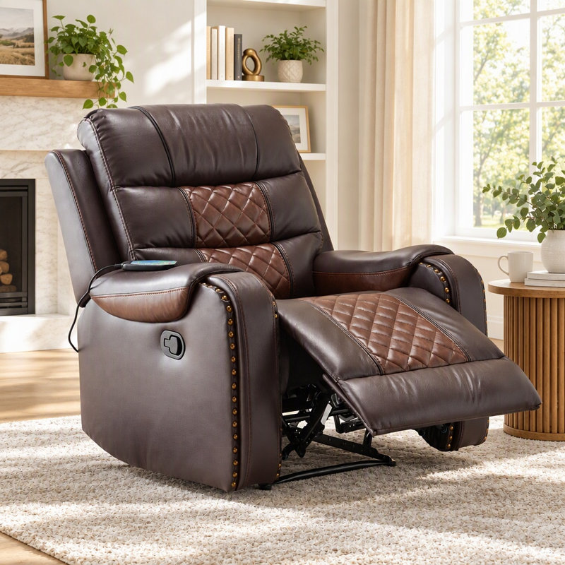 Faux Leather Recliner