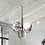 Luminaire suspendu 5 lumières Risto - noir
