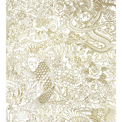 Rouleau de papier peint L 66 pi x l 27,5 po Les Papiers Horimono