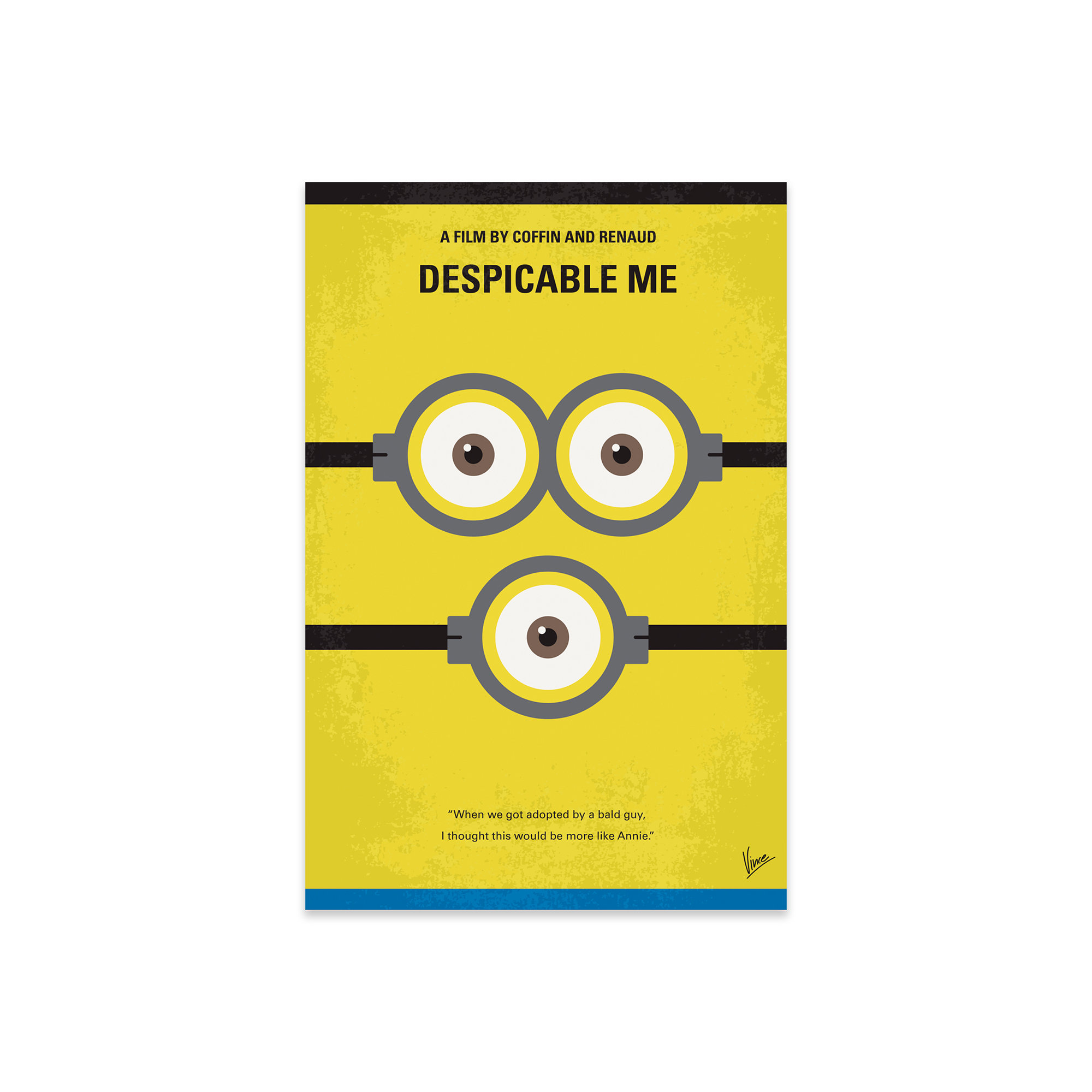 iCanvas Despicable Me Minimal Movie Poster Print On Acrylic Glass | Wayfair