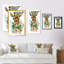 Girafe, animaux sauvages - Illustration sur toile-187305102-187305103