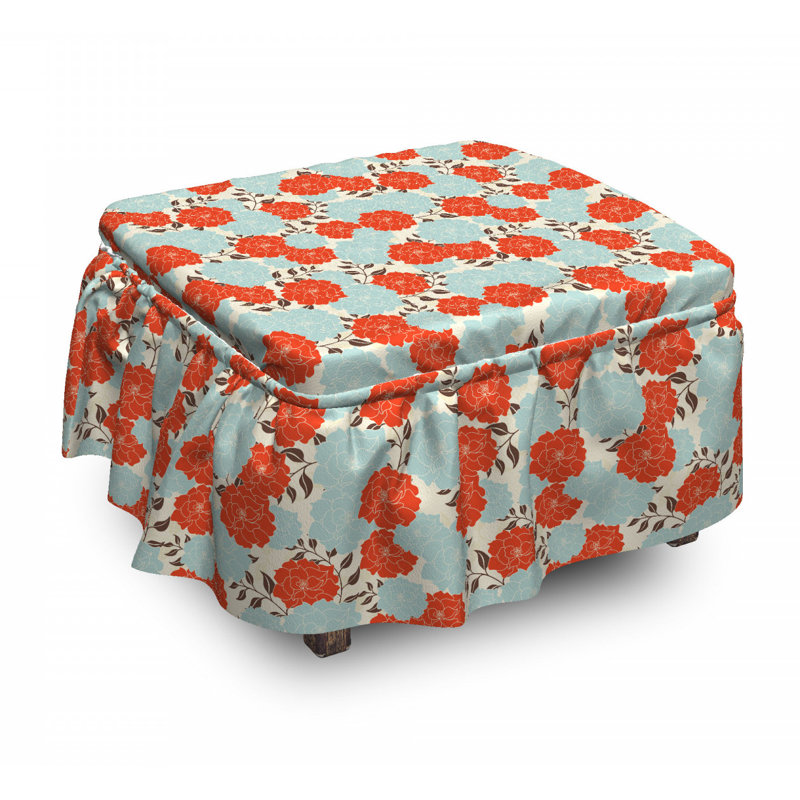 Housse pour repose-pieds en bouquet de bouquet