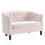 Causeuse en velours argenté Orchid Greta-806005903