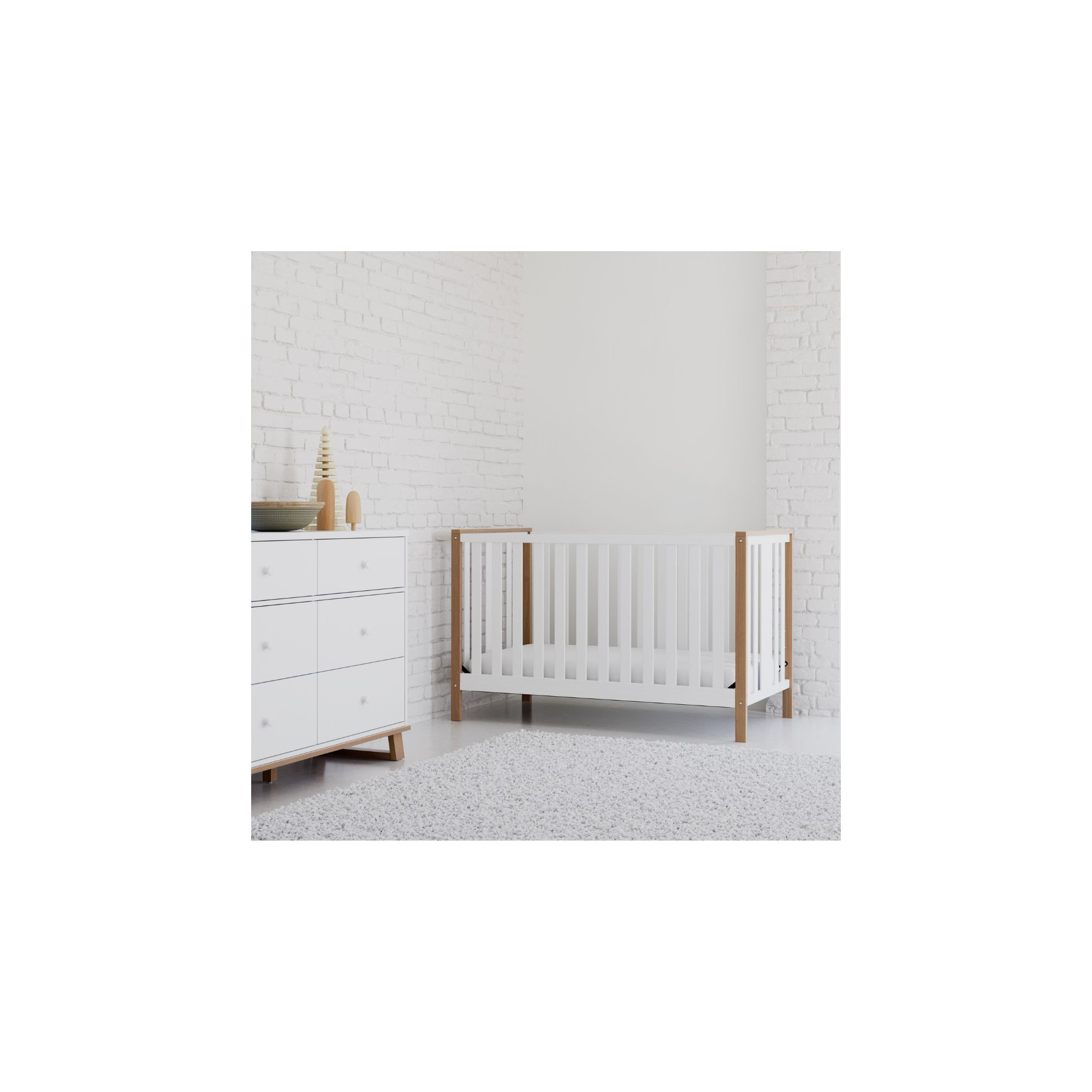 Modern Pacific 4-in-1 Convertible Crib, Vintage Driftwood