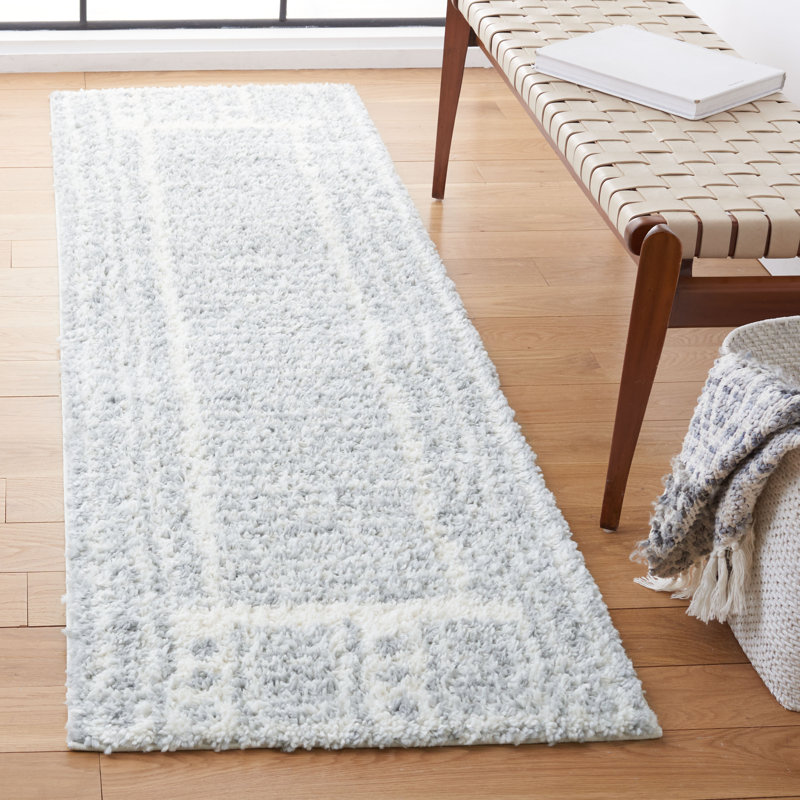 Madrina Southwestern Gray Area Rug, Runner 2'3" x 8'