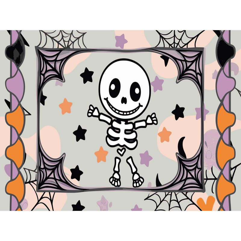 Tapis de vacances d'Halloween The Holiday Aisle®, Rectangulaire 8 pi x 12 pi