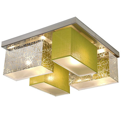 Pascoe Fabric Semi Flush Mount