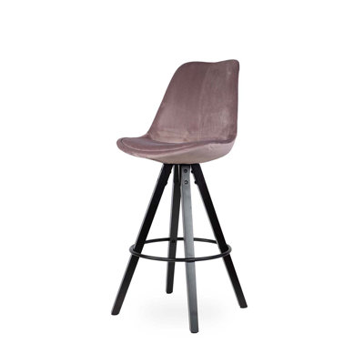 Orrstown Upholstered Counter Stool with Solid Wood Frame
