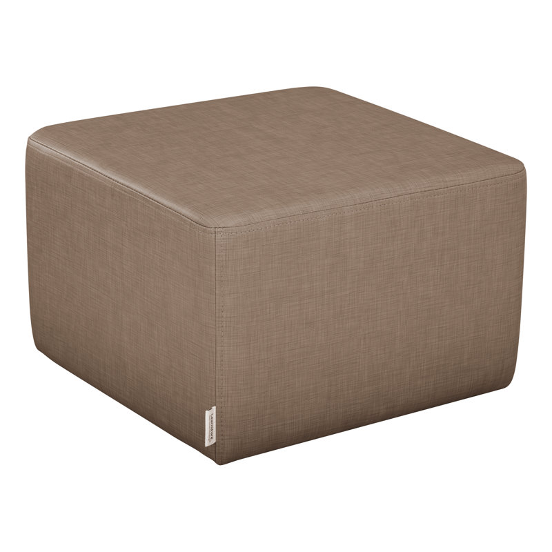 Tabouret à cubes structurés de Learniture, H 14 po x l 18 po x P 18 po, Oui, Brun hachuré