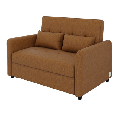 Versatile Sofa Chair Bed Convertible Sleeper Bed, Adjustable Oversized Armchair With Dual USB Charging Ports