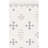 Azaruddin Hand Tufted Wool/Cotton Geometric Rug in Ivory/Black-2105240297