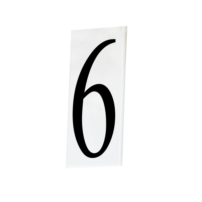 Altus 0.5'' H Plastic House Number, 6
