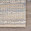 Tapis rayé en jute / coton bleu / blanc Coomer-1941711253