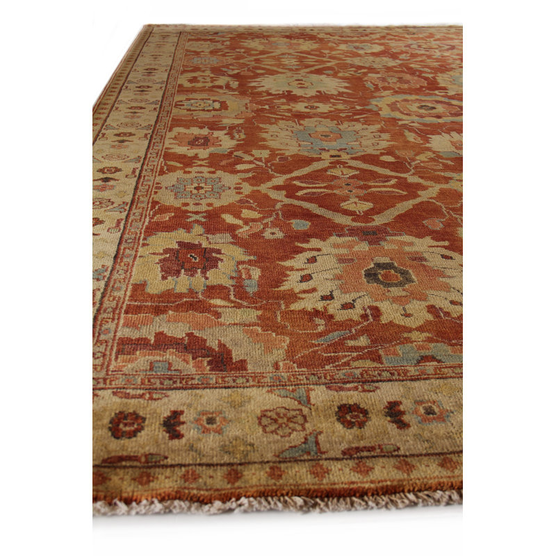 Antique Weave Oushak Wool Oriental Area Rug, Rectangle 8' x 10'