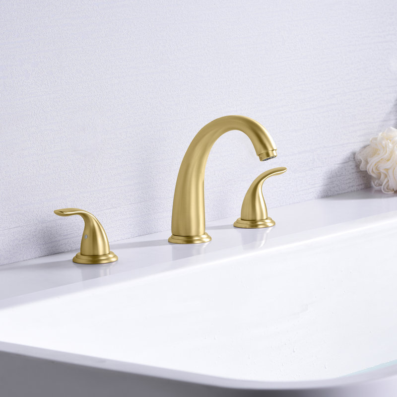S2169S-CH-XX Sumerain 2 Handle Roman Tub Faucet,3 Hole Tub Faucet, Brushed Gold