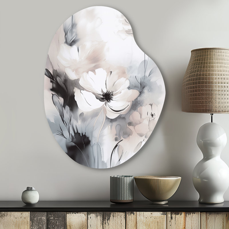 Décoration murale irrégulière en métal rousseau en forme de poire Rousseau, H 30 po x l 22 po