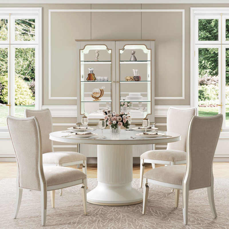 La Marisia Display Cabinet - Creamy Pearl