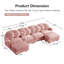 Grand sofa modulaire en coin-541845256