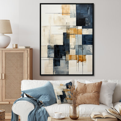 Ivory Illusions Abstract Shapes I - Abstract Shapes Canvas Art Print