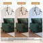 3 - Piece Upholstered Faux Rabbit Fur Flannel Modular Sectional Sofa with Armrests & Throw Pillows-2104535856