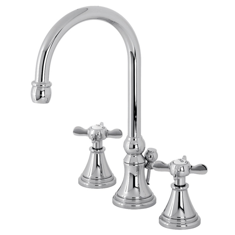 Robinet de salle de bain espacé avec ensemble de bonde Essex, Chrome poli