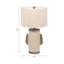 Lampe de table neutre neutre texturée 24 po, ivoire, 13 po x 13 po x 24 po