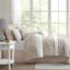 Édredon 8 pièces pour très grand lit - imprimé partiellement rosé, taies décoratives européennes, coussins décoratifs, édredon lavable, rembourrage,-118754036-118754035