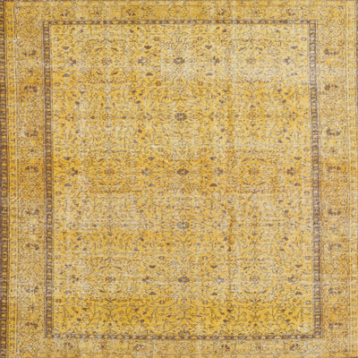 Tapis traditionnel jaune / beige Herle