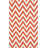 Rodgers Hand Woven Flat Weave Wool/Cotton Chevron Rug in Red/Ivory-1674871191