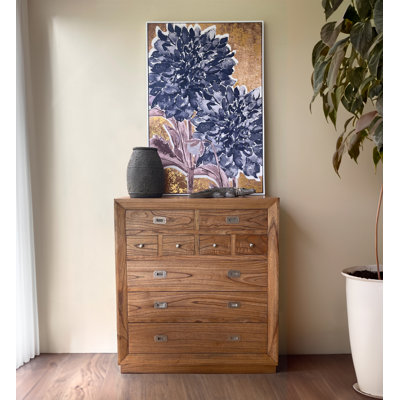 Merapi Solid Wood 100 cm W Chest of 7 Drawers