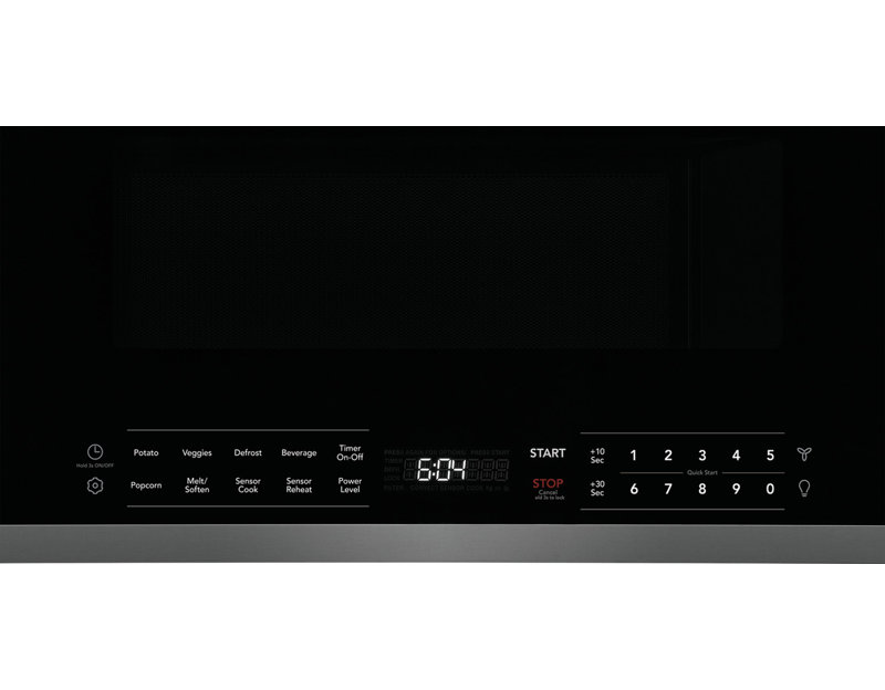 Frigidaire 29.875" 1.9 cu ft. 1000 - Watt Over-the-Range Microwave with Sensor Cooking, Black Stainless