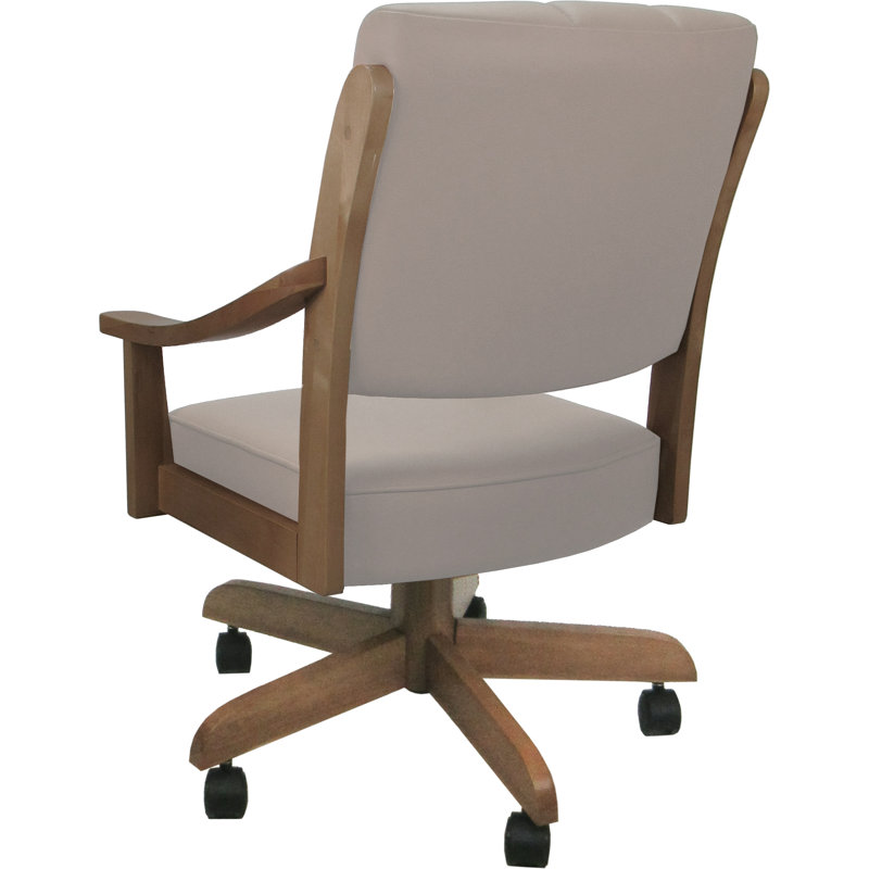 Chaise en bois massif Burholme, Noix de cajou, Brun clair 