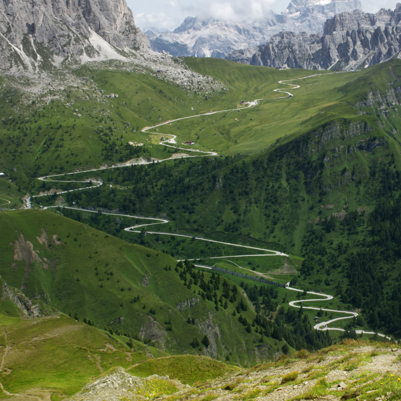 Winding Road - Photographie sur toile tendue, L 36 po x H 36 po