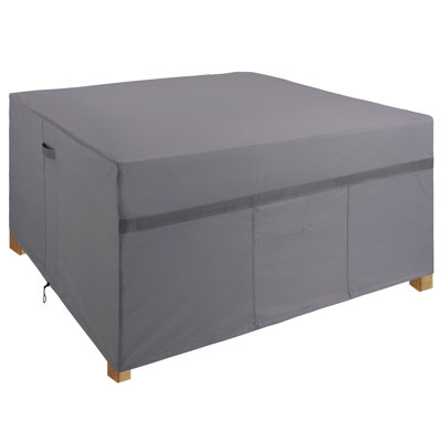 Patio square dining set cover gray by Arlmont & Co.