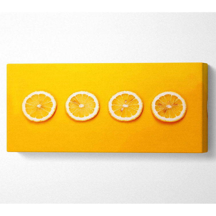 Lemon Slices - Wrapped Canvas Print