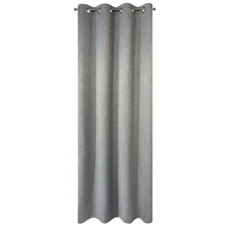 Haizlee Maximum Blackout Curtains Single Panel, Steel