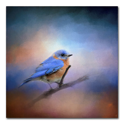 «Vidur Blue» par Vidur, impression sur toile tendue