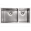 DuraSnow® ZLINE 36" Chamonix Undermount Double Bowl Fingerprint Resistant Stainless Steel Kitchen Sink with Bottom Grid