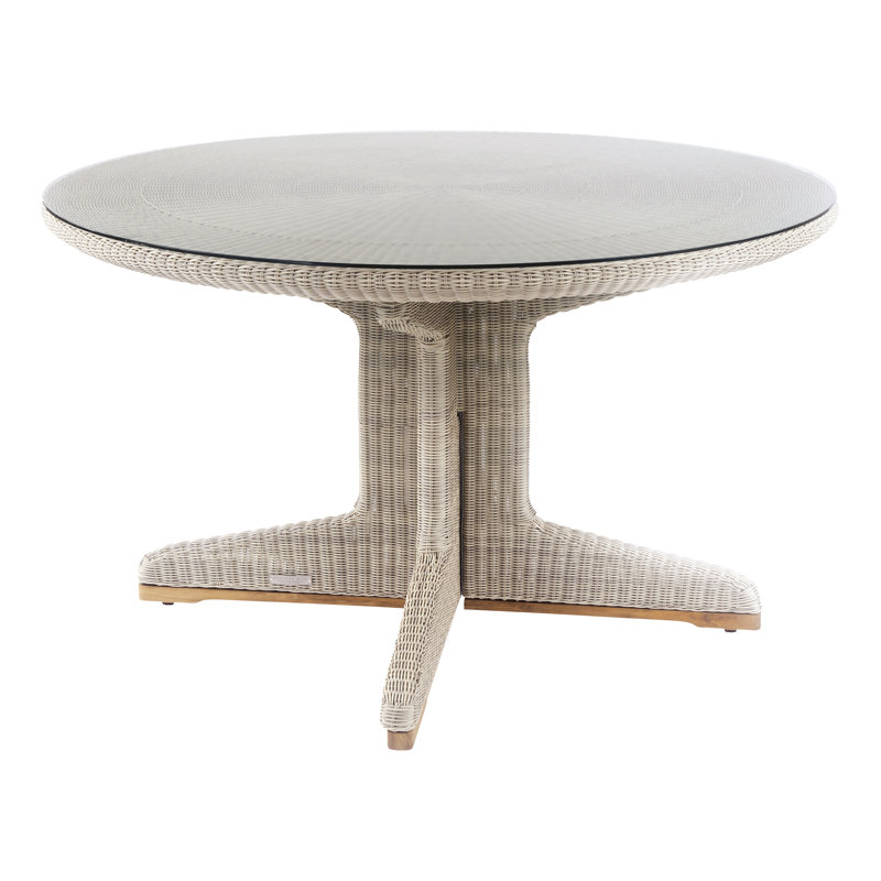 Westport Outdoor Round Dining Table, Sea Salt, 50" Diameter
