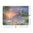 Honeymoon Sunset 8x6 Mini Lighted Easel Back Canvas