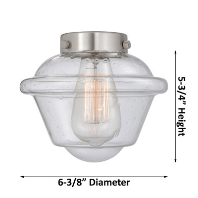 Baptiste Glass Semi Flush Mount